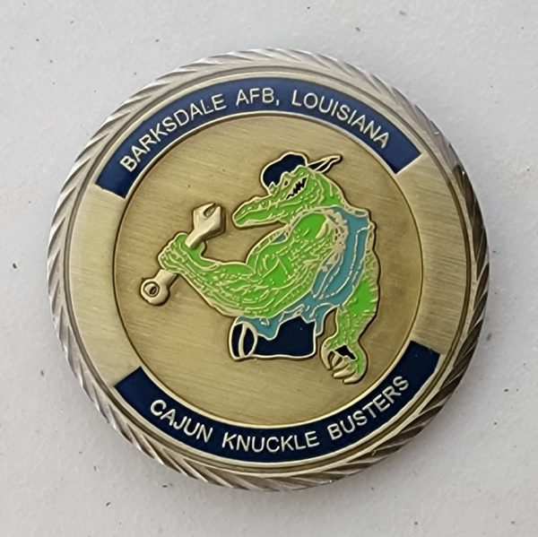 CAJUN KNUCKLE BUSTERS - BARKSDALE AFB - Challenge Coin - Image 2