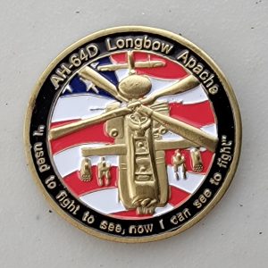 AH-64D LONGBOW APACHE - ARROWHEAD - Challenge Coin