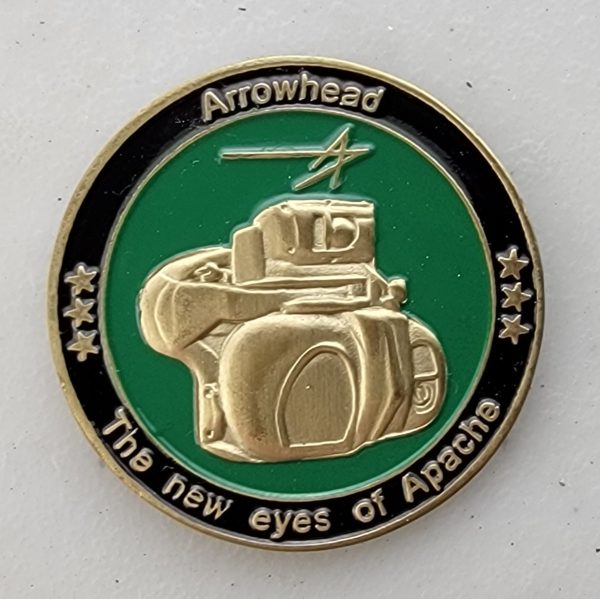 AH-64D LONGBOW APACHE - ARROWHEAD - Challenge Coin - Image 2