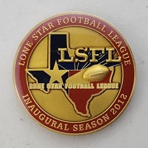 LONE STAR FOOTBALL LEAGUE - INAUGURAL - Challenge Coin