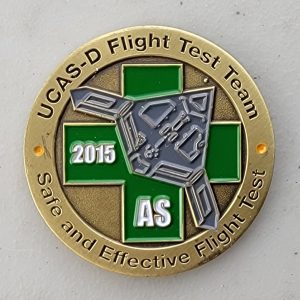 N-UCAS FLIGHT TEST TEAM - GRAY - Challenge Coin