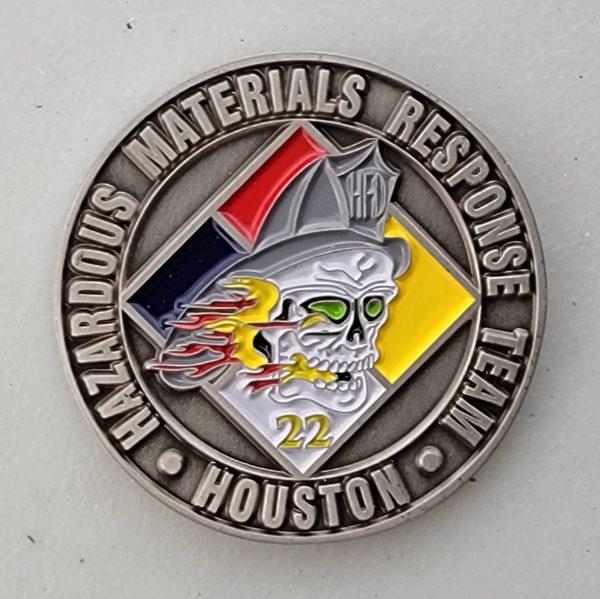 HAZARDOUS MATERIALS RESPONSE TEAM - HOUSTON - Challenge Coin