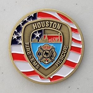HOUSTON FIRE DEPT - LOCAL 341 - Challenge Coin