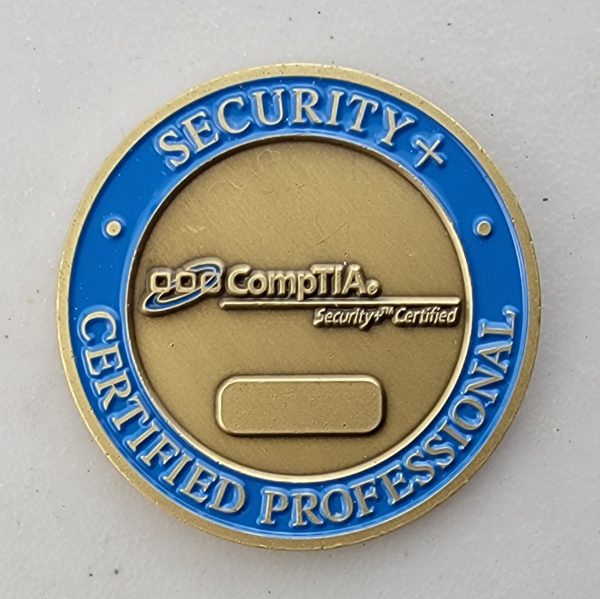 ISSA - SECURITY + - Challenge Coin