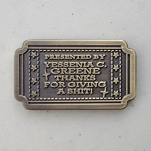 ONE TICKET TO THE S#!T SHOW - Challenge Coin - Image 2