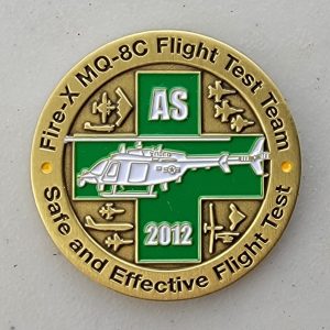 FIRE-X MQ-8C FLIGHT TEST TEAM - Challenge Coin
