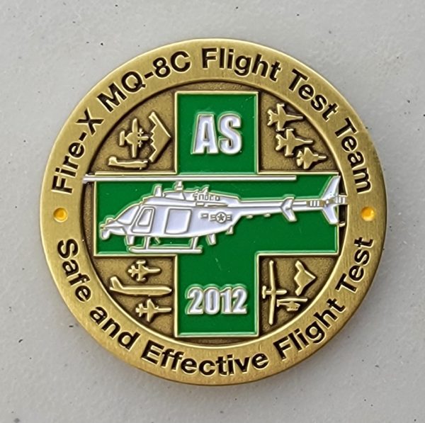 FIRE-X MQ-8C FLIGHT TEST TEAM - Challenge Coin
