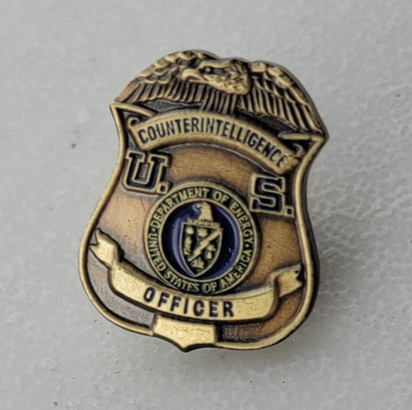 DEPARTMENT OF ENERGY - COUNTERINTELLIGENCE - OFFICER - Lapel Pin