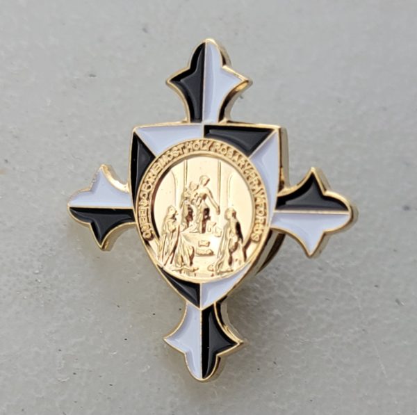 QUEEN OF THE MOST HOLY ROSARY - PRAY FOR US - Lapel Pin