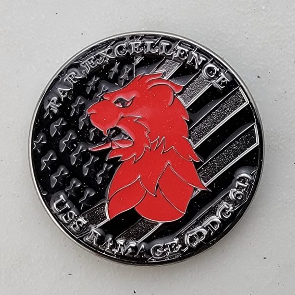USS RAMAGE - DDG 61 - Challenge Coin