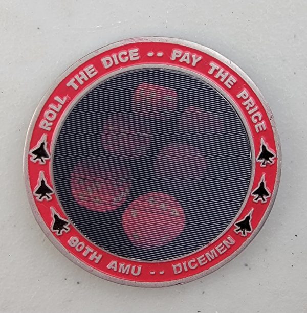 90TH AMU - DICEMEN - LENTICULAR - Challenge Coin