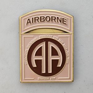 AIRBORNE - DESERT COLORS - ISAF - Challenge Coin