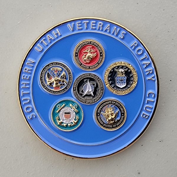 ROTARY INTERNATIONAL - SOUTHERN UTAH - Challenge Coin - Image 2