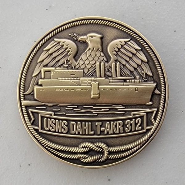 VOODOO DAHL - USNS DAHL T-AKR 312 - Challenge Coin - Image 2
