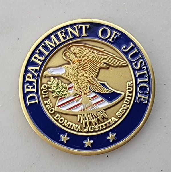 DOJ - DISTRICT OF COLUMBIA - Challenge Coin - Image 2