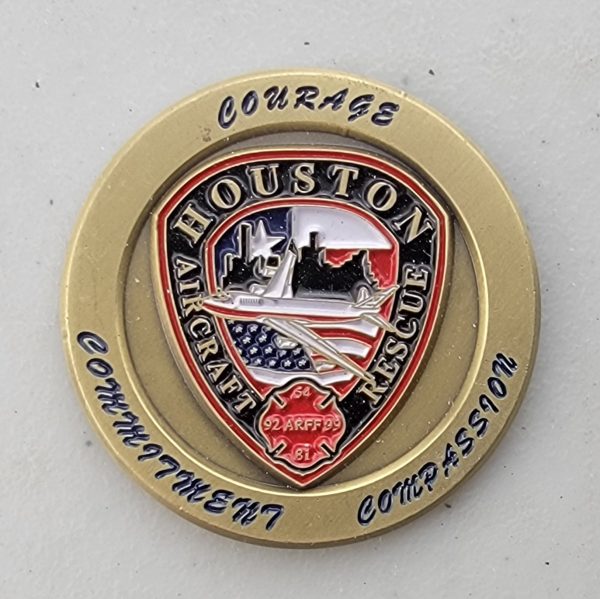 HOUSTON FIRE DEPT - AIRCRAFT RESCUE - Challenge Coin