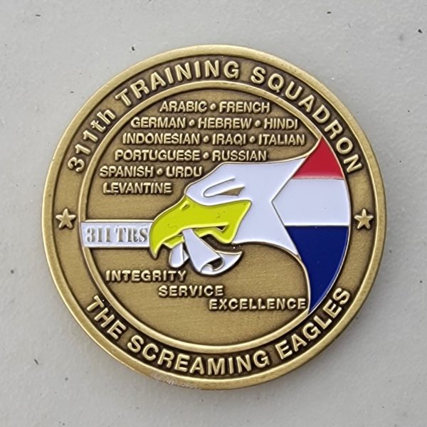 311TH TRAINING SQUARDRON - Challenge Coin - Image 2