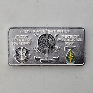 2D BATTALION 6TH SPECIAL FORCES GROUP - SHINY SILVER - Challenge Coin