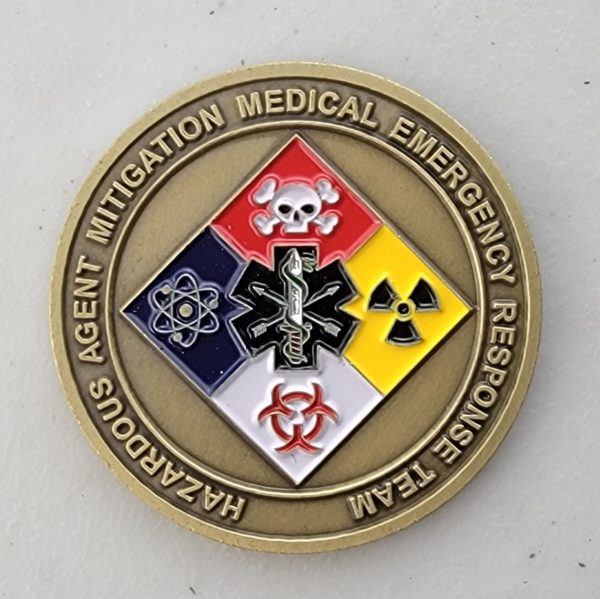 CIA - HAZARDOUS AGENT MITIGATION MEDICAL EMERGENCY RESPONSE TEAM - Challenge Coin