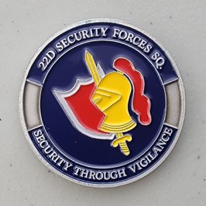 22D SECURITY FORCES SQ. - Challenge Coin