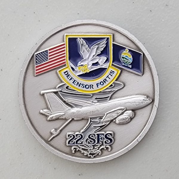 22D SECURITY FORCES SQ. - Challenge Coin - Image 2