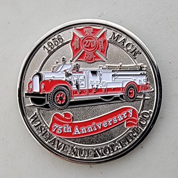 DUNKALK MARYLAND VOL FIRE CO. - Challenge Coin - Image 2