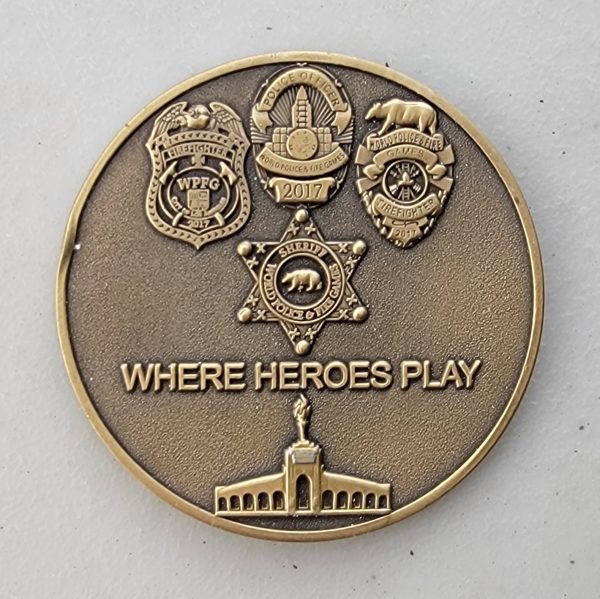 WORLD POLICE & FIRE GAMES - 2017 - Challenge Coin - Image 2