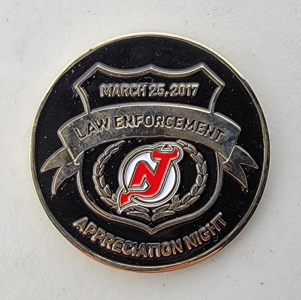 NJ DEVILS - LAW ENFORCEMENT APPRECIATION - Challenge Coin