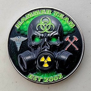 CIA - HAMMER TEAM - UV Print & GLOW - Challenge Coin