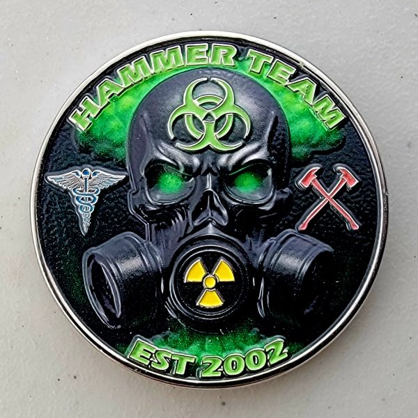 CIA - HAMMER TEAM - UV Print & GLOW - Challenge Coin