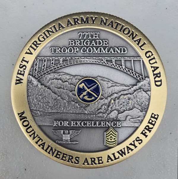 WEST VIRGNIA ARMY NATIONAL GUARD - ANTIQUE - Challenge Coin