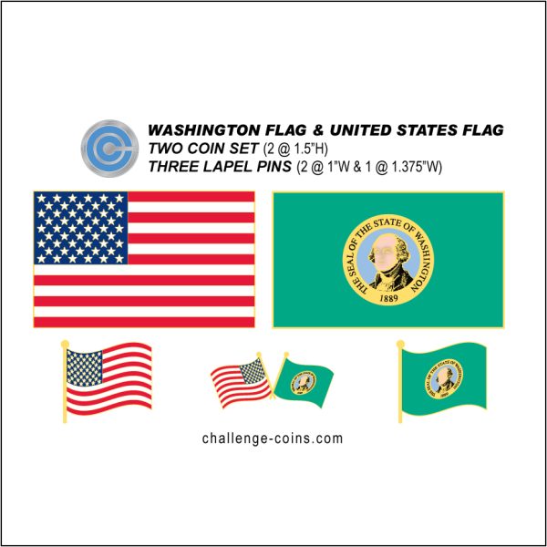 WASHINGTON - Challenge Coins & Lapel Pins Set