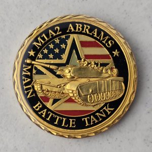 M1A2 ABRAMS - MAIN BATTLE TANK - Challenge Coin