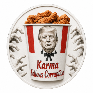 Karma Follows Corruption - KFC - Challenge Coin