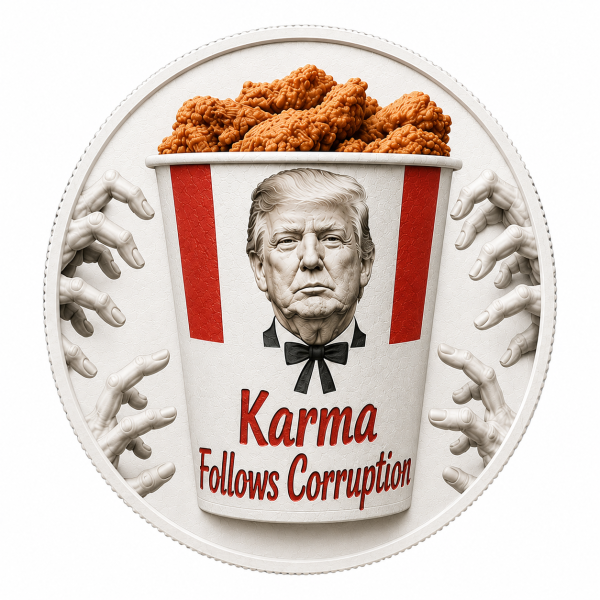 Karma Follows Corruption - KFC - Challenge Coin