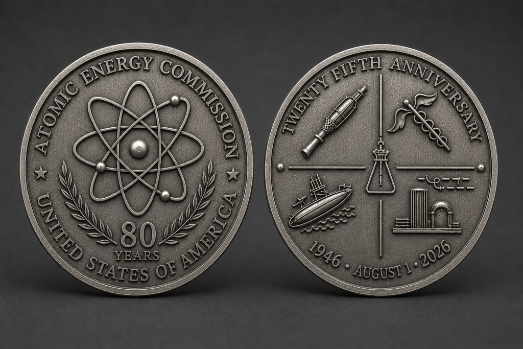 ATOMIC ENERGY COMMISSION - 80TH ANNIVERSARY - Challenge Coin