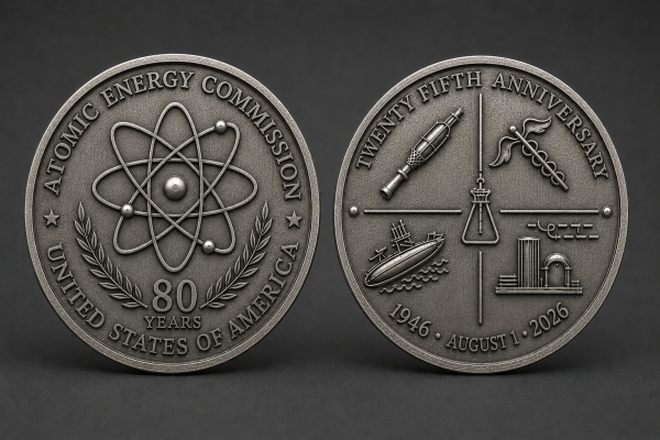 ATOMIC ENERGY COMMISSION - 80TH ANNIVERSARY - Challenge Coin