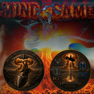 MIND GAME - B&W - PANTEX - KCP - USAF - DTRA - 14B - Challenge Coin