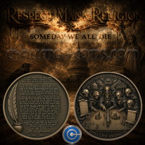 RESPECT MAN & RELIGION - Challenge Coin