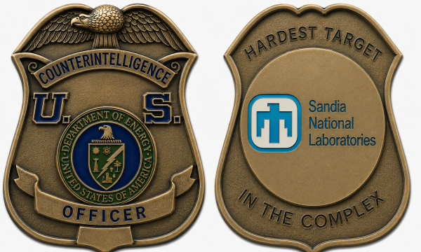 DOE - SNL - BADGE - Challenge Coin