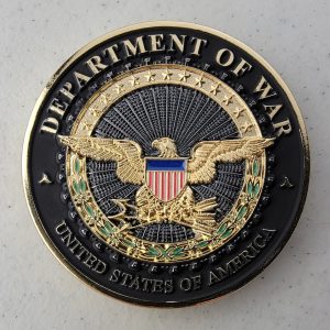 DEPARTMENT OF DEFENSE/WAR - Challenge Coin