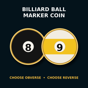Billiard Ball Marker Coin