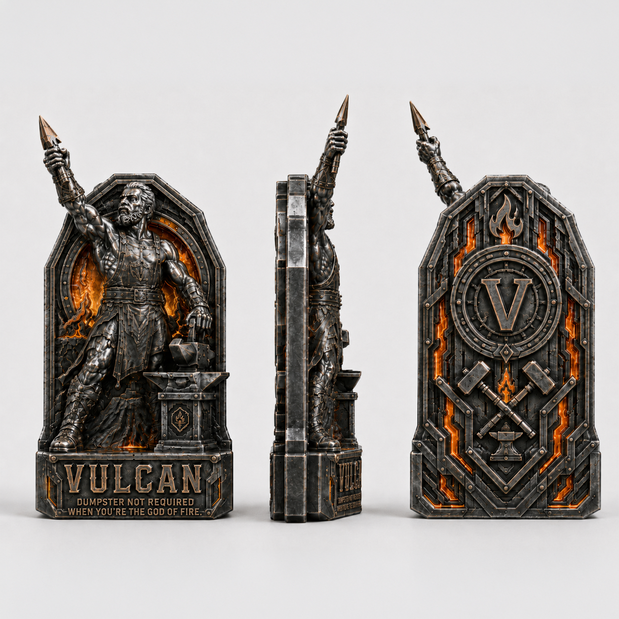 VULCAN - DUMPSTER NOT REQUIRED - Challenge Coin - Image 2